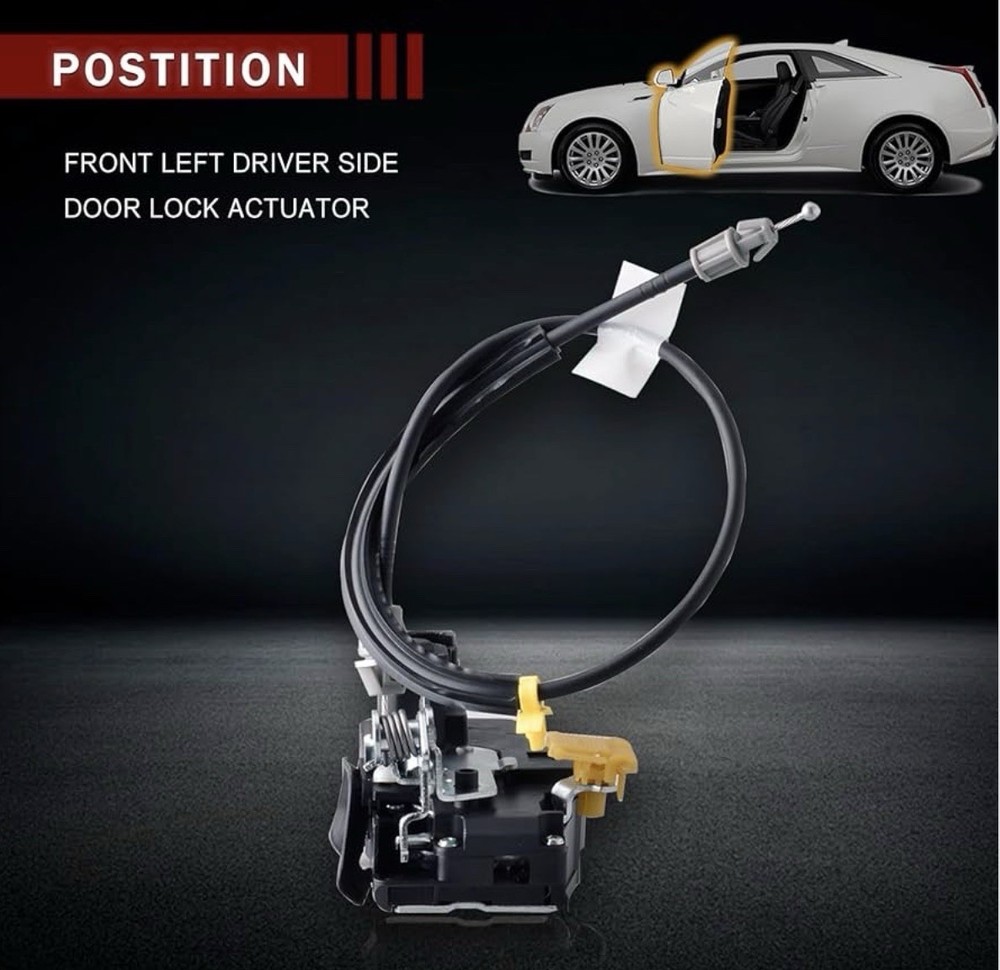 Front Left Driver Side Door Lock Latch Actuator Compatible for Cadillac CTS