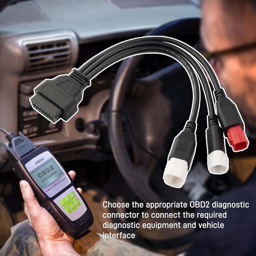 3 in 1 OBD2 Motorcycle Diagnostic Adapter