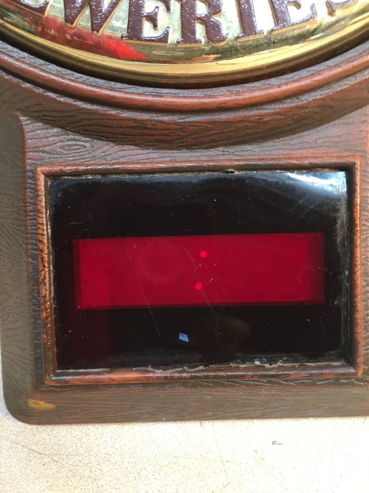 Amstel Light Advertisement Digital Clock Sign 15in x 11in