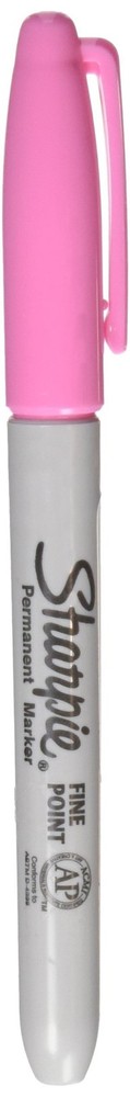 Sharpie Pink Permanent Marker Fine Point Quick Drying Non Toxic 1 Count