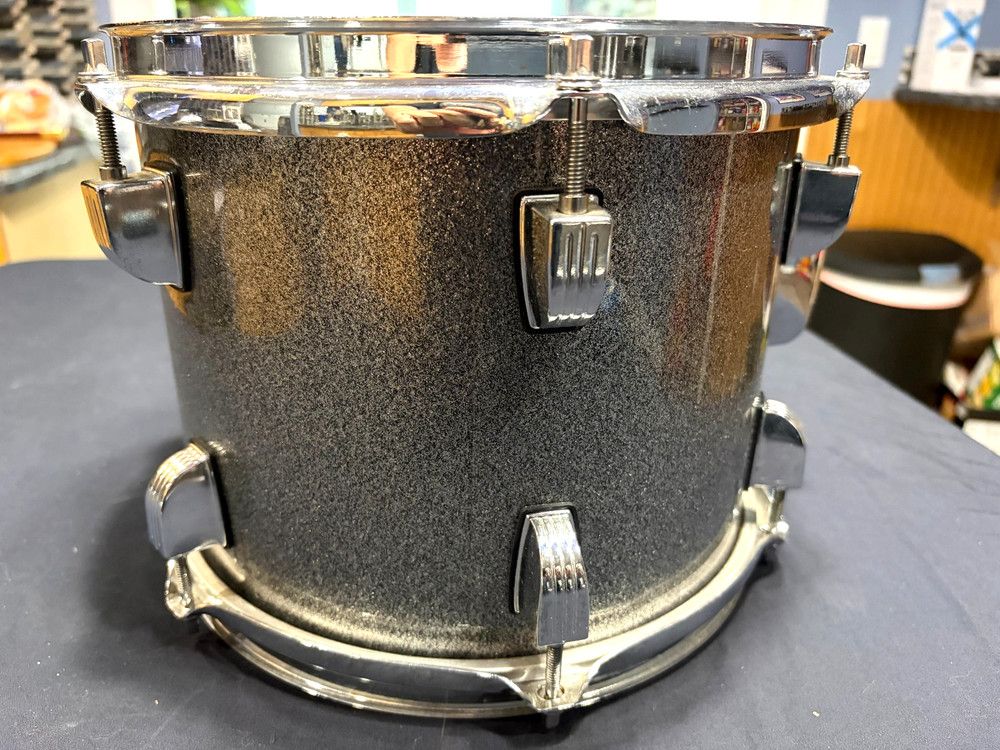 Ludwig Backbeat 10" Siver Sparkle Rack Tom Nice!