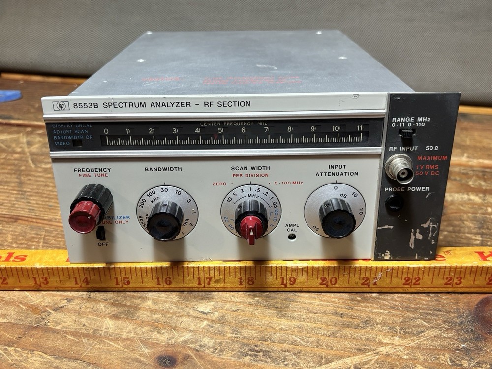 HP 8553B Spectrum Analyzer RF Section 141T Plug-In (original, clean, untested)