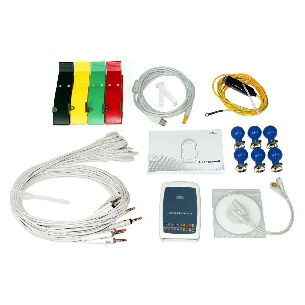 RR8000G Workstation System, 12 Lead Rest PC Based Portable ECG Machine
