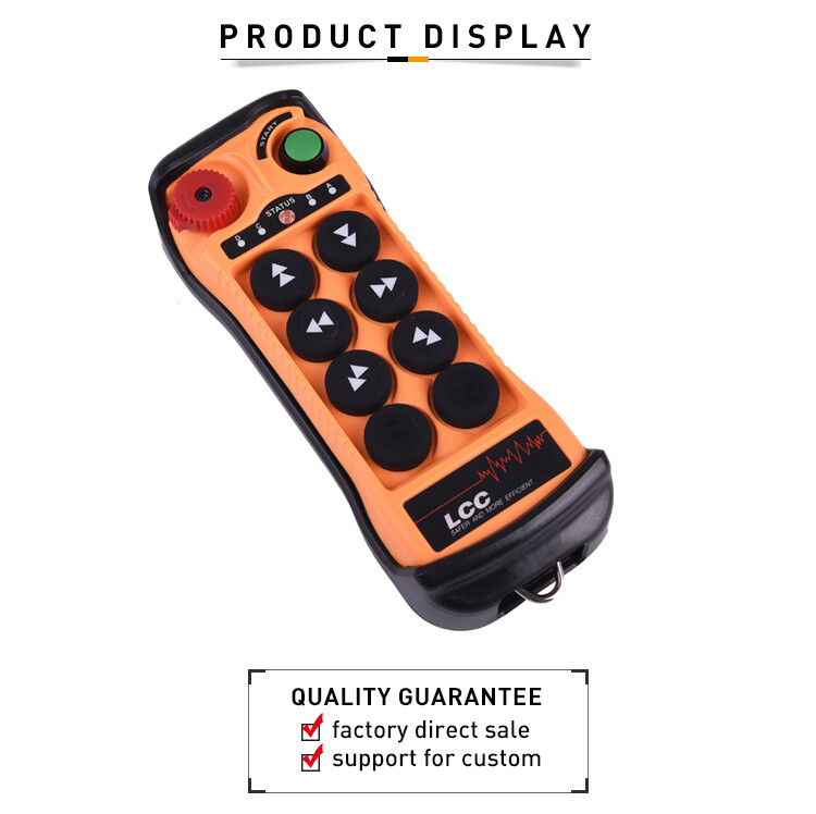 6 Button Hoist Tower Crane Electric Industrial Wireless Remote Control Switch