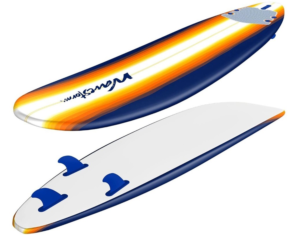 Wavestorm 8ft Classic Longboard Surfboard Navy Suburst