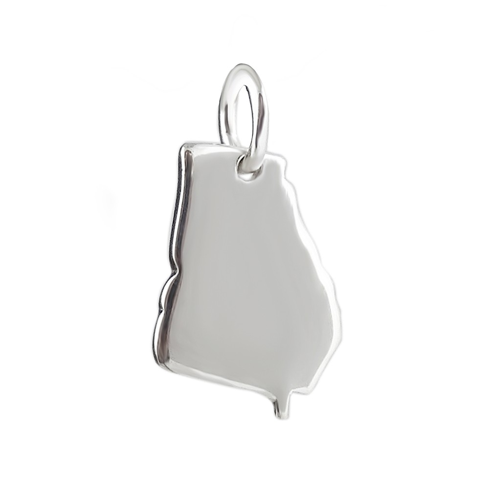 Sterling Silver Georgia State Charm GA