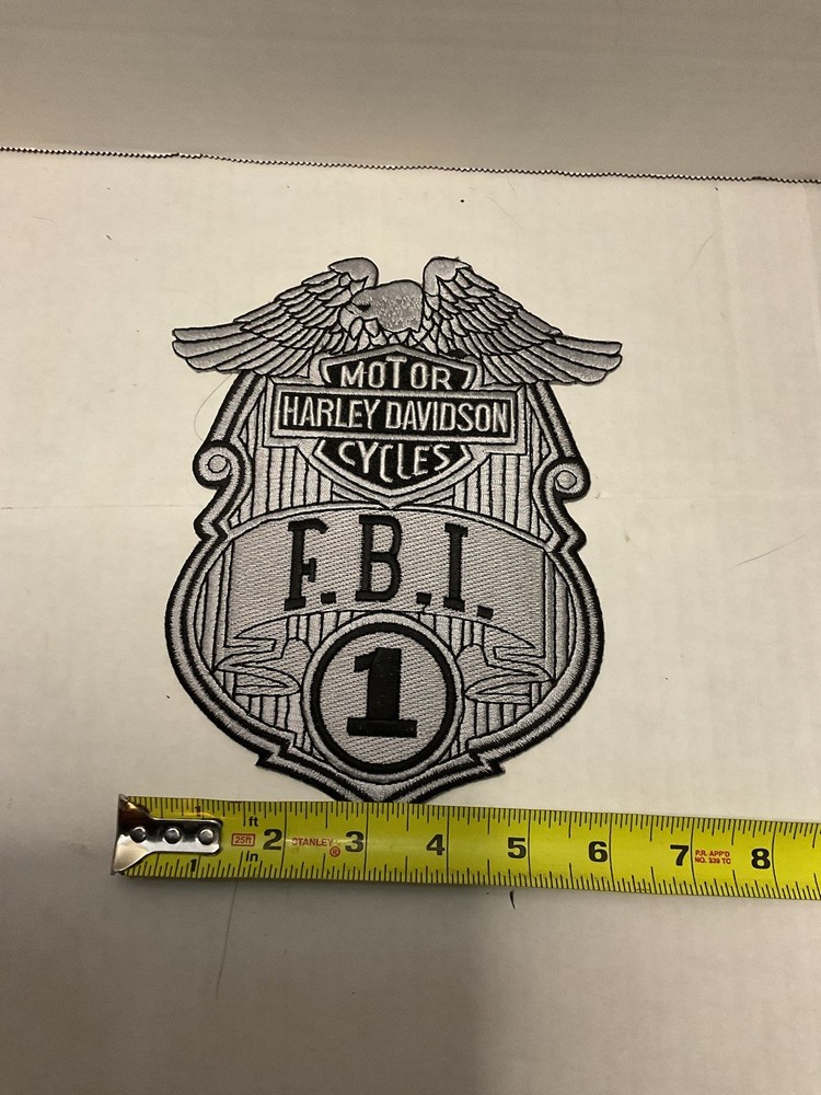 Rare Harley Davidson FBI Patch