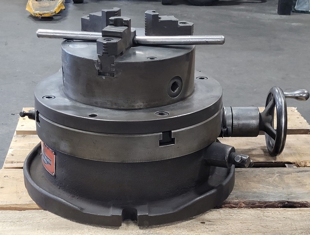 Universal Horizontal/Vertical Rotary Table w/ 8in 3-Jaw Chuck