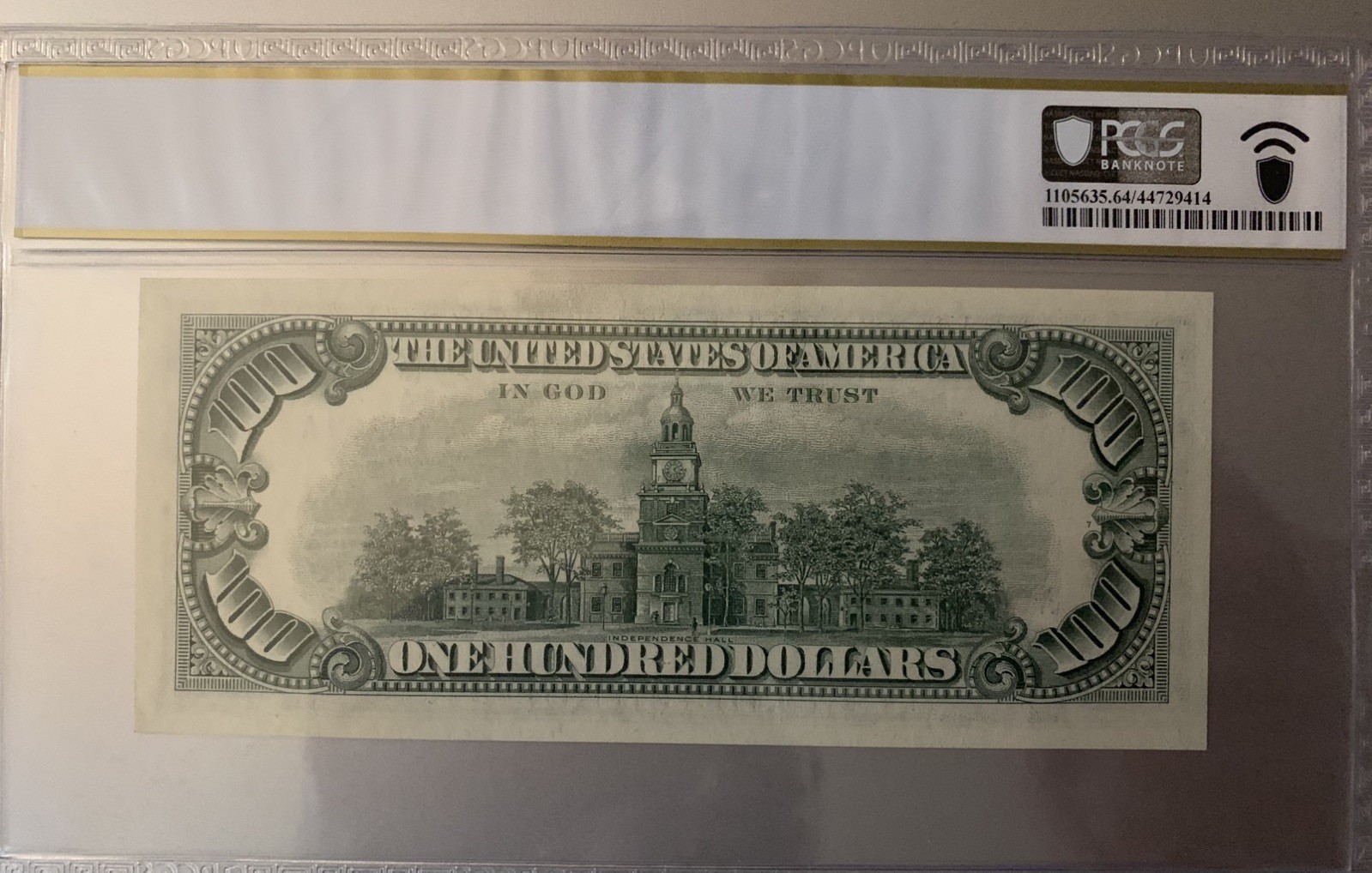 US Note Legal Tender 1966 $100 Legal Fr. 1550 PCGS-64