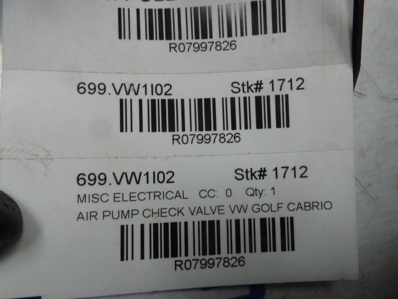 GOLF 2002 Misc. Parts 7997826