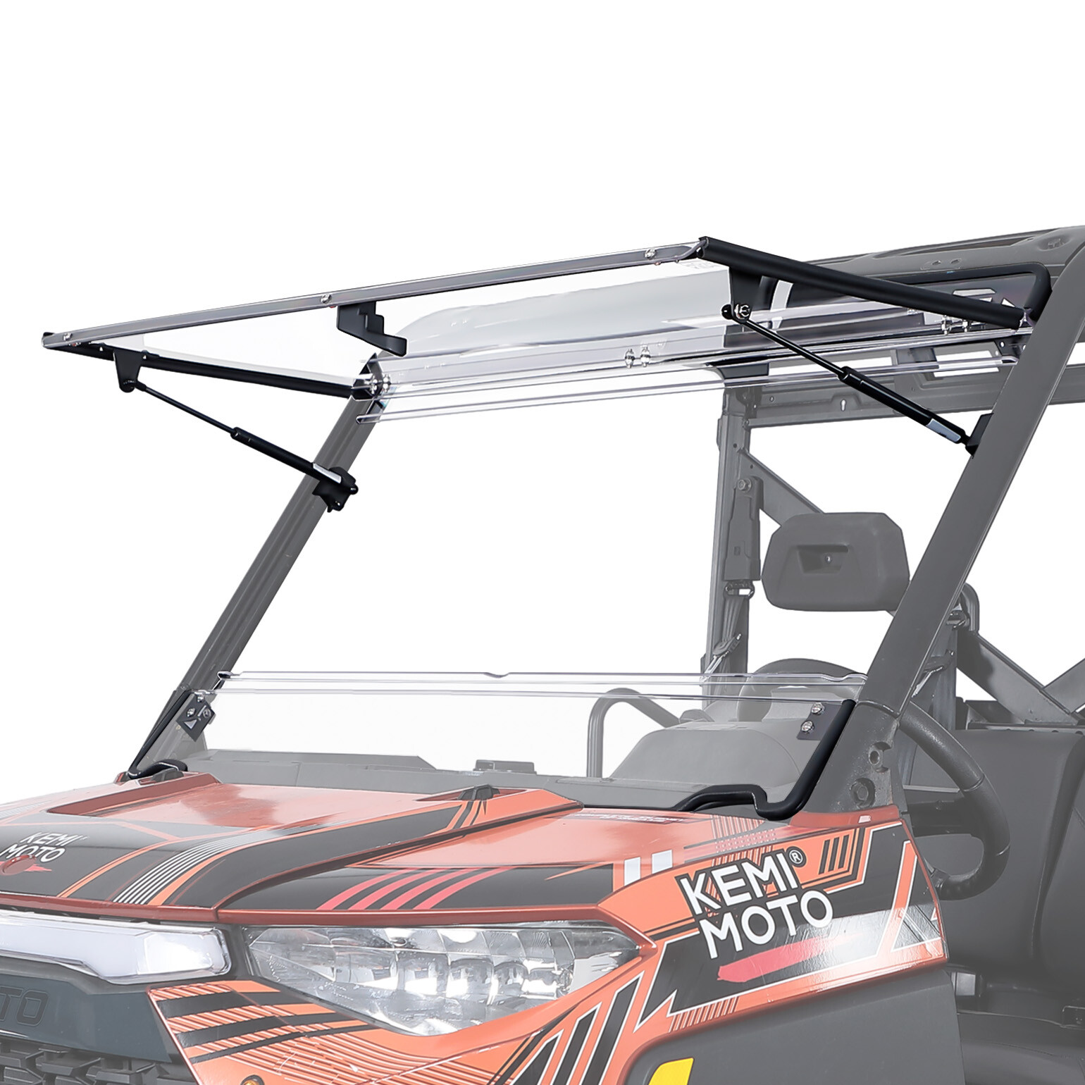 Scratch Resistant Front Flip Windshield for Polaris Ranger XP 900/ 1000 Crew