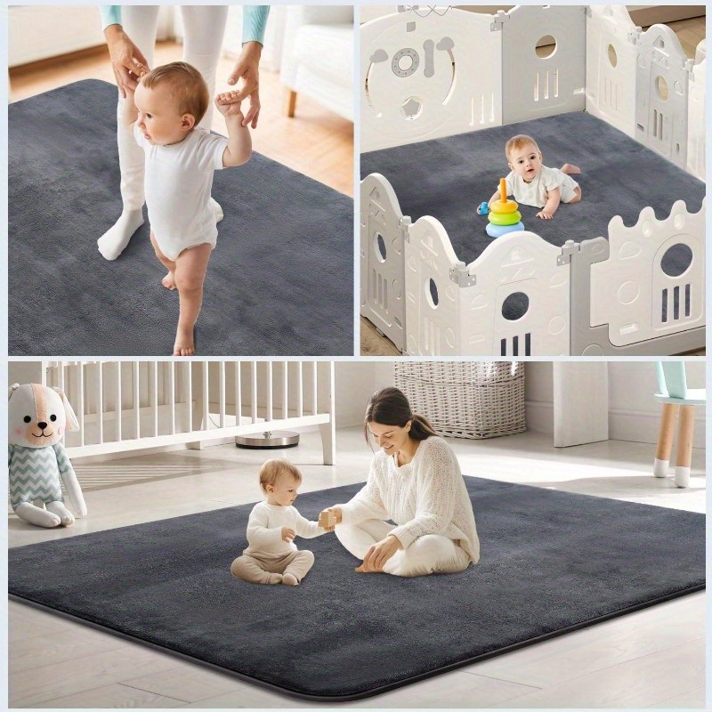 79x118 1.2" Thick Large Foam Baby Play Mat Non Slip Newborn Play Carpet Bedroom
