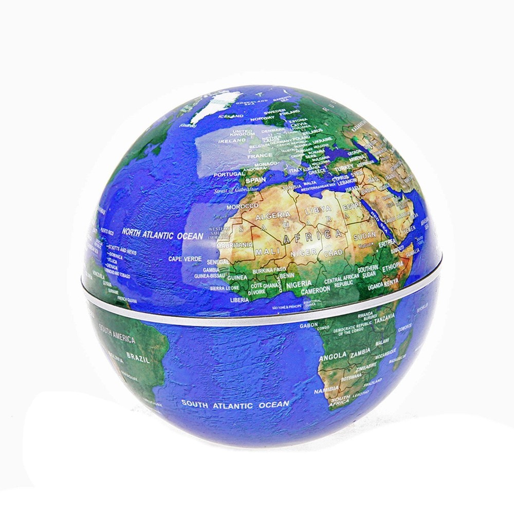 Floating Globe With Led Lights C Shape Magnetic Levitation Floating Globe