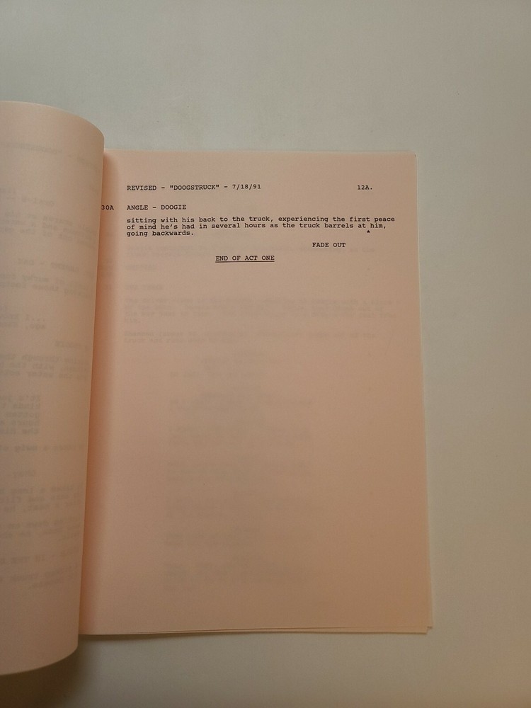 DOOGIE HOWSER, M.D. / Ellen Herman 1991 Script, Neil Patrick Harris "Doogstruck"