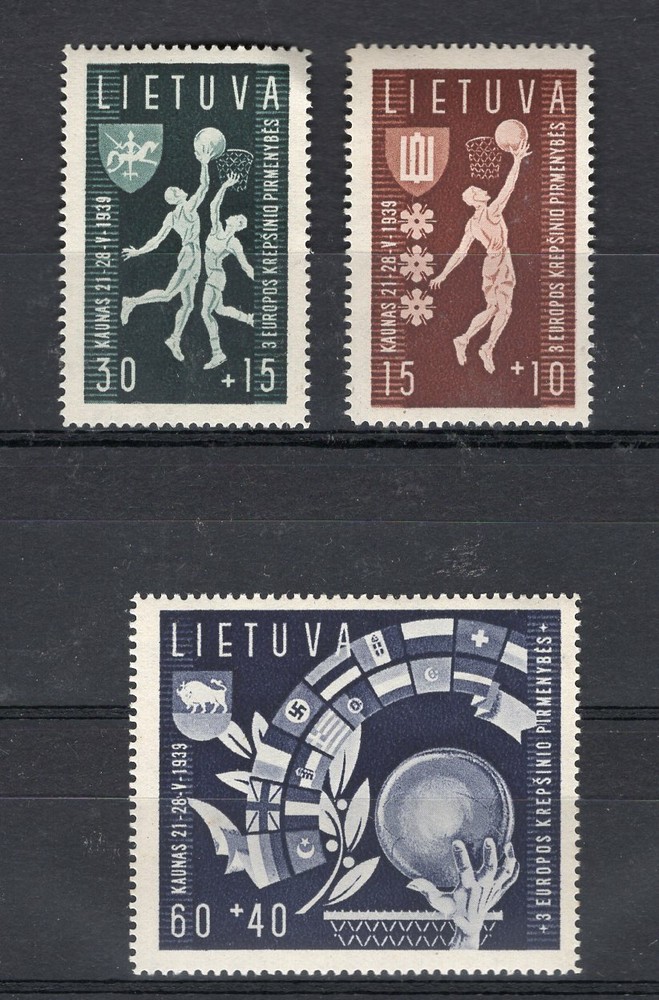 LITHUANIA, YV # 370/2, COMPLETE SET, MNH