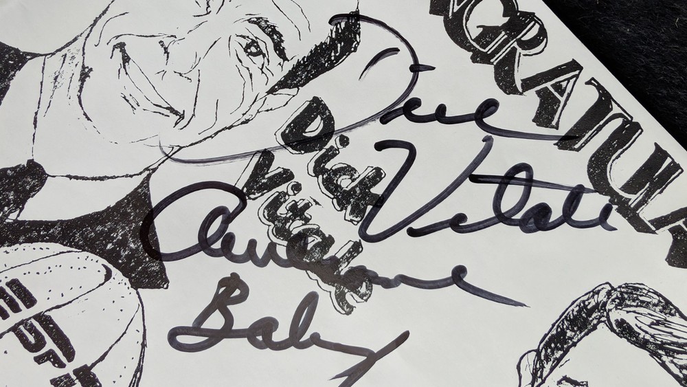 1995 Scooter Awards Program signed by Honorees Dick Vitale and Buffalo Bob