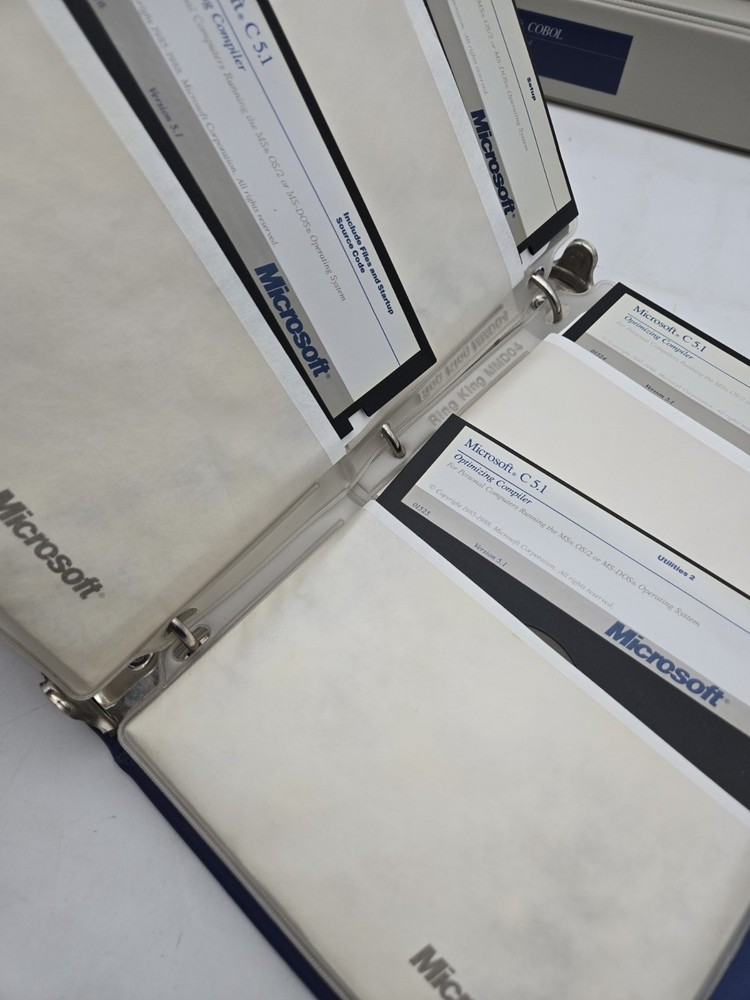 Microsoft COBOL Compiler LOT Reference Manual, User Guide & Disk Set