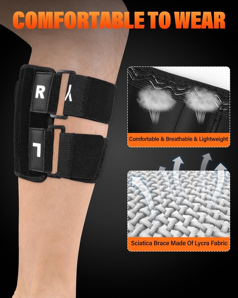 Calf Sciatica Relief Device Brace for Sciatica for Men，Calf Braces for Sc
