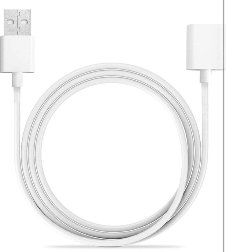 TechMatte Flexible Charging Adapter Cable for Apple (3 Feet, White)