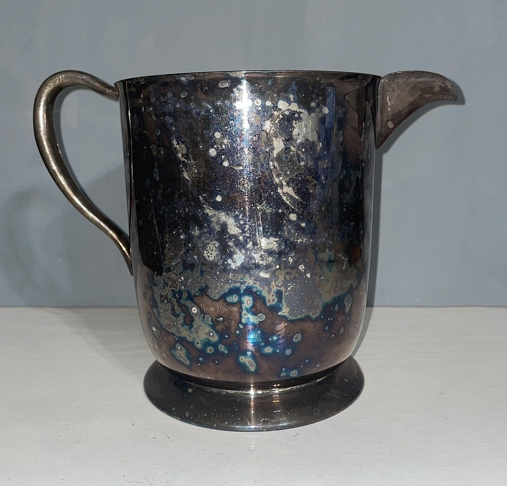 Vtg Academy Silverplate Pitcher 6.5