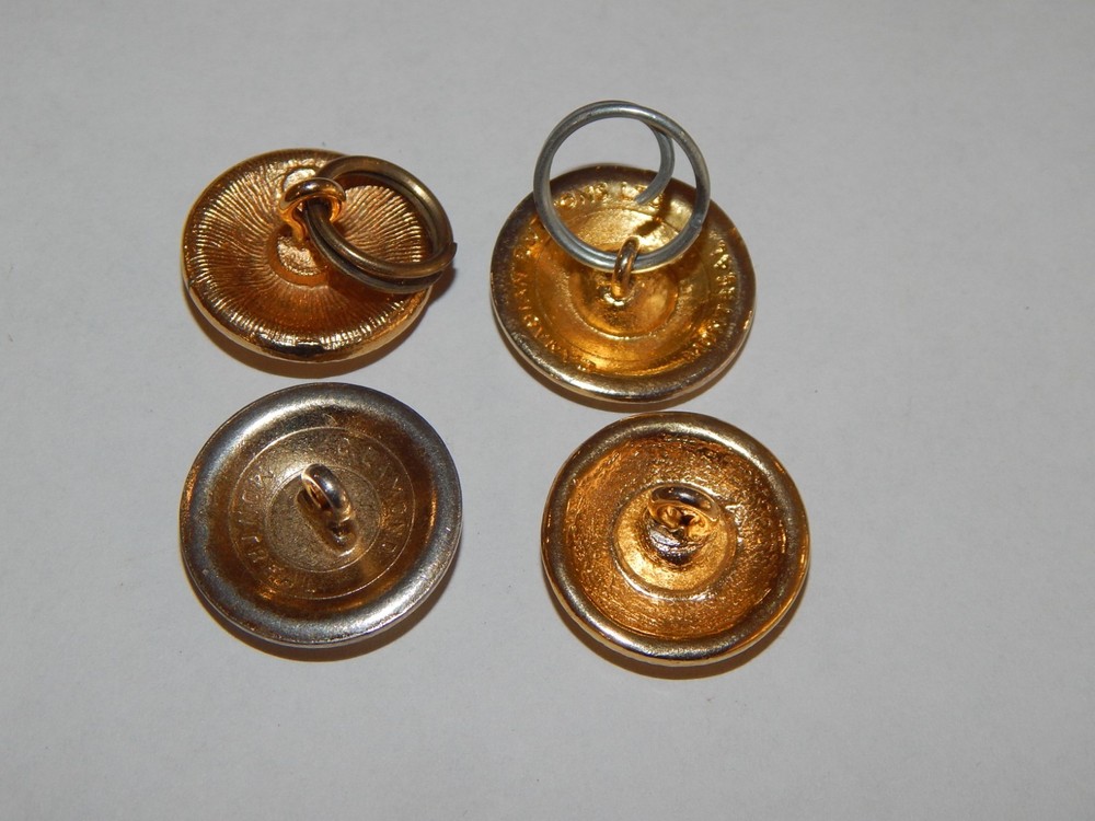Vintage Canada Customs Brass & Enamel Uniform Button