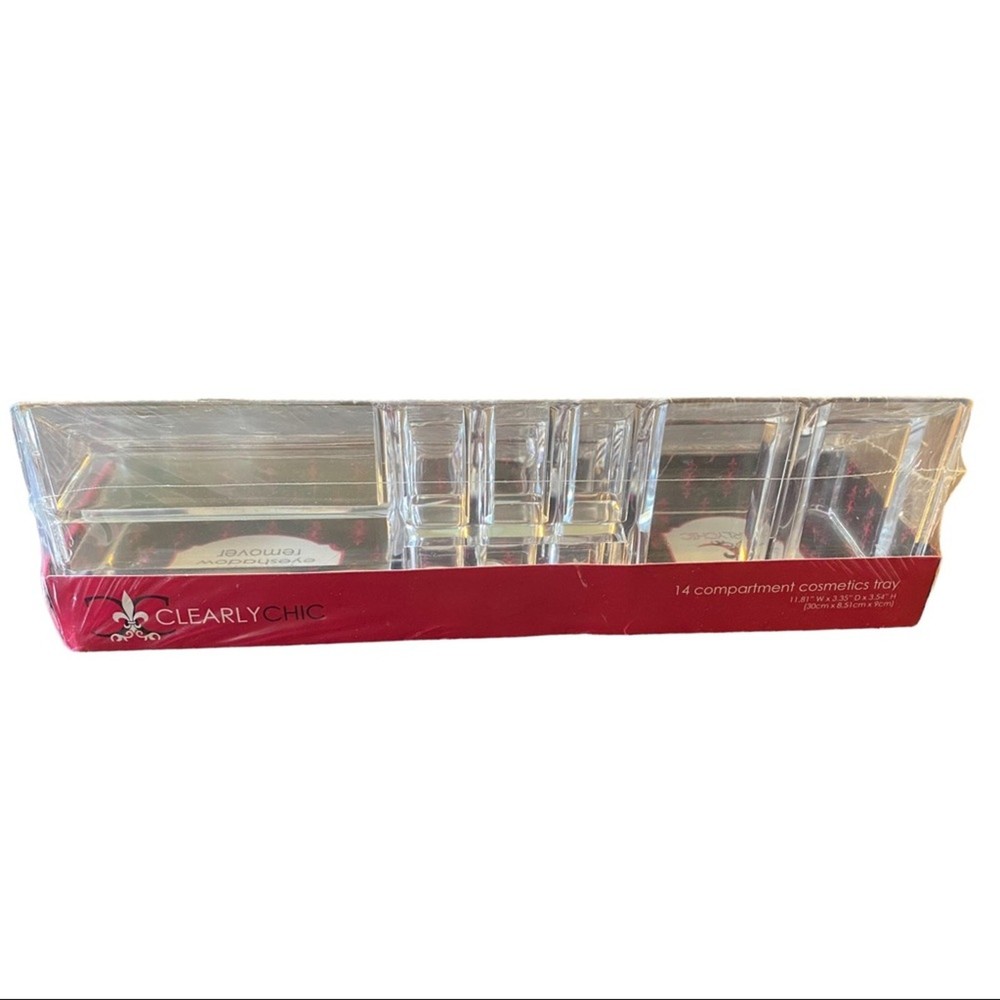 Clearly Chic Acrylic Makeup Accessory Organizer