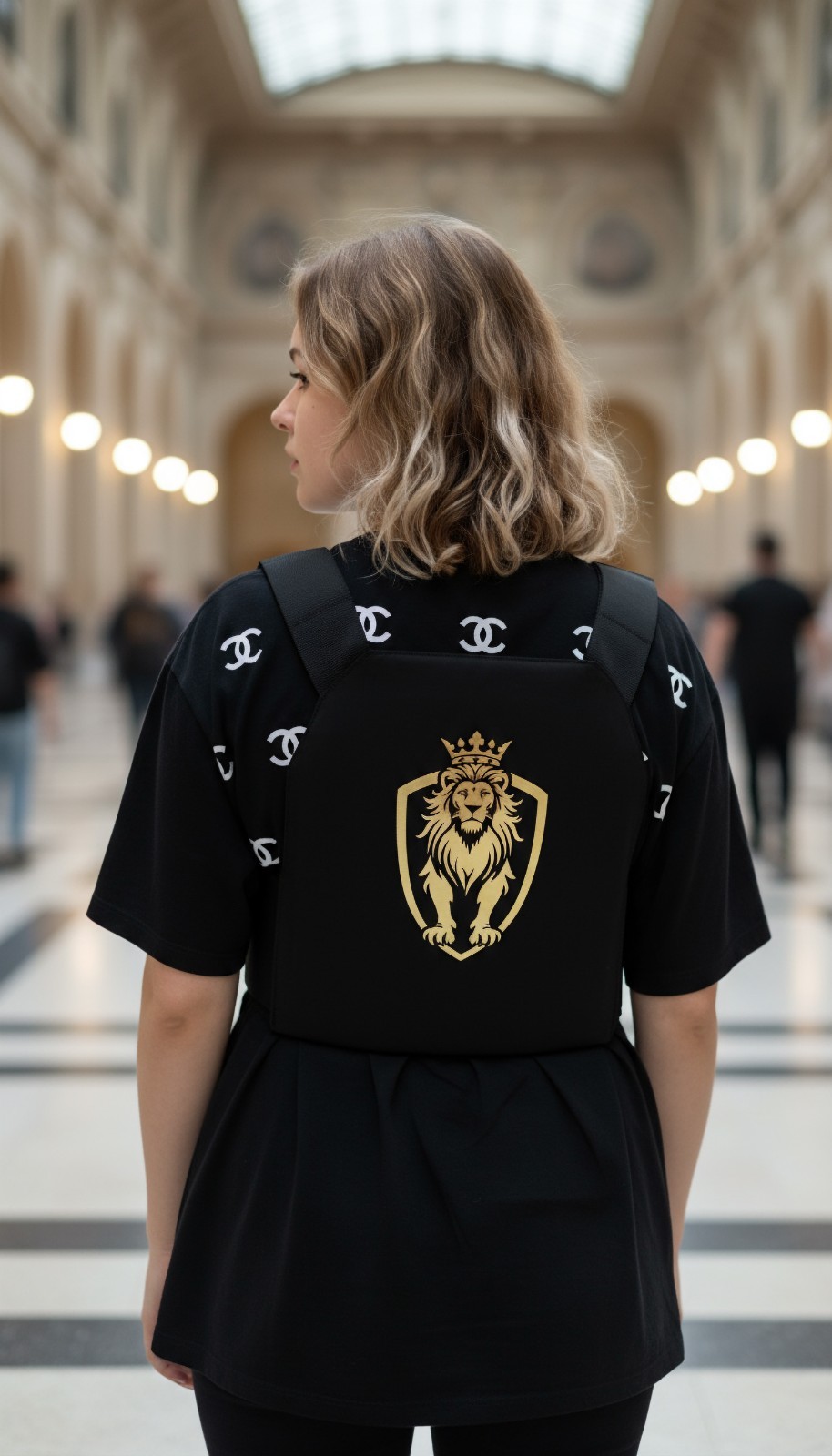 Concealable Bulletproof Vest with Two 10"x12" Multi-Curve Armor Plates Level 3A+