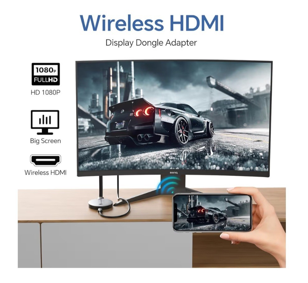 Wireless HD Shared Screen Box G66 – Open Box – HDMI Screen Mirroring Adapter