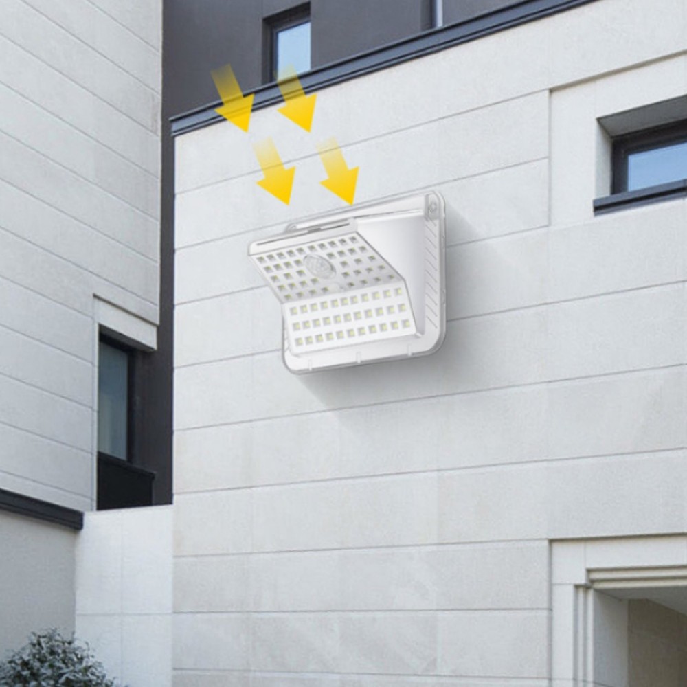Solar Motion Sensor Light 3 Lighting Modes Outdoor Solar Wall Light for
