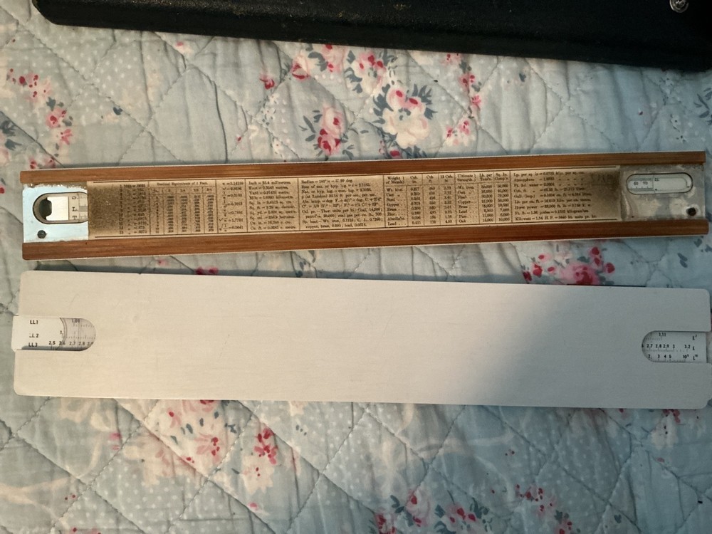 2 Vintage British Box Slide Rules.