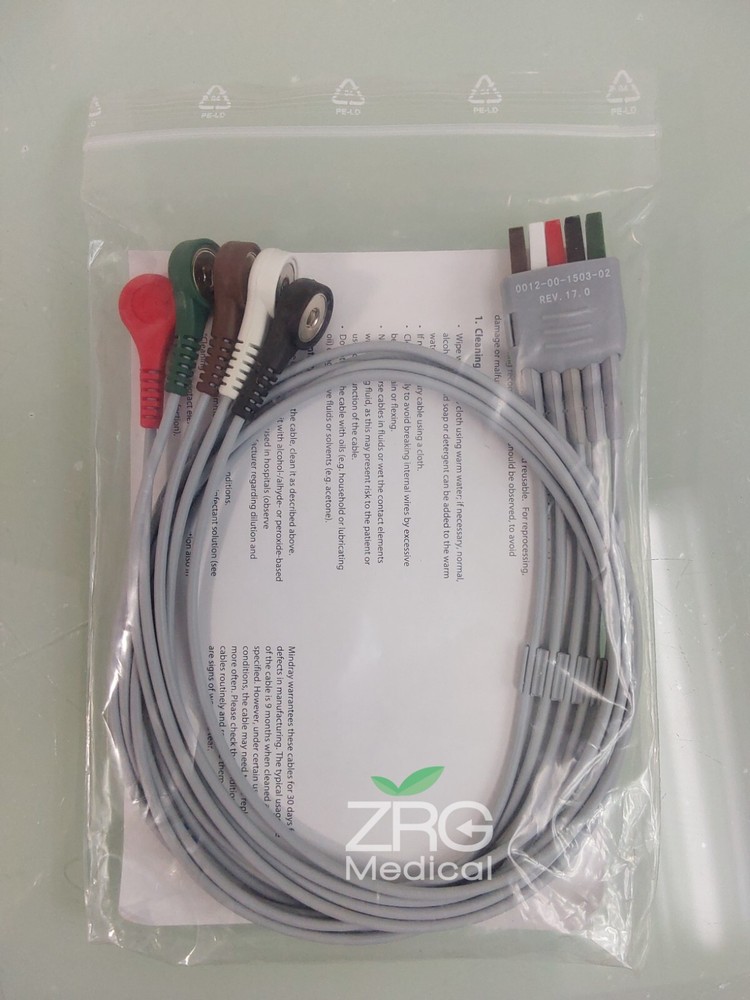 Mindray REF 0012-00-1503-02 ECG 5 LEADWIRE