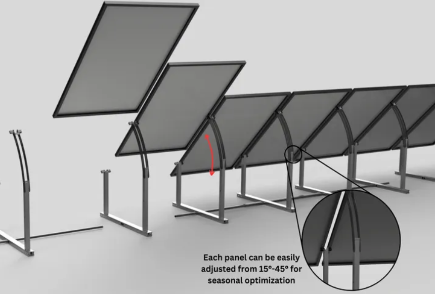 IntegraRack IR-45ASA Seasonally Adjustable BallastRack™ Racking (Single Frame)