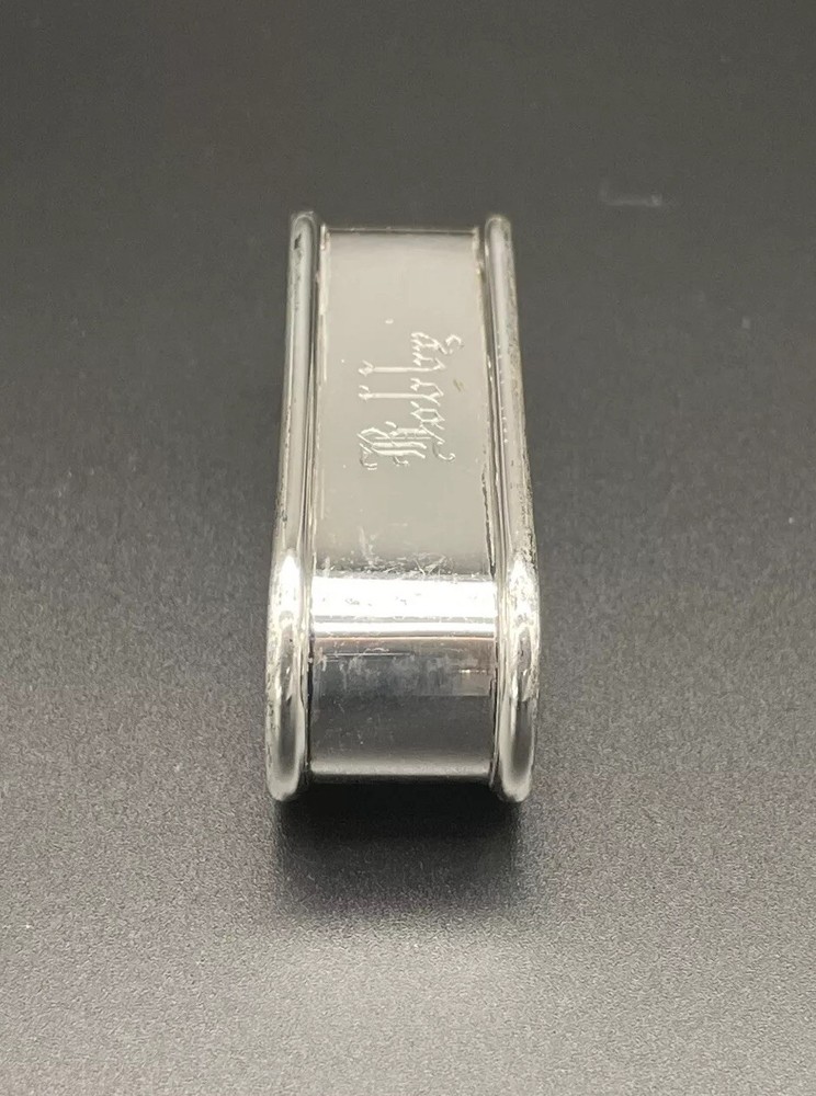 Gorham Sterling Silver Napkin Ring Name Engraved “Bobby” # 630