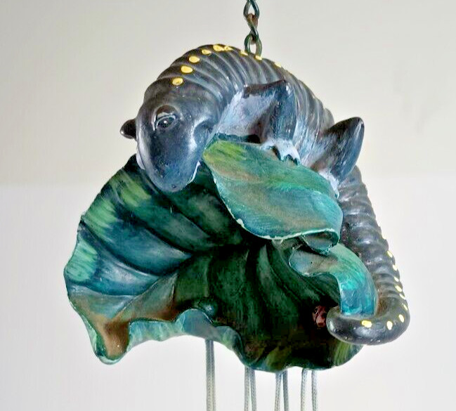 10" Yellow Spotted Salamander Wind Chime.