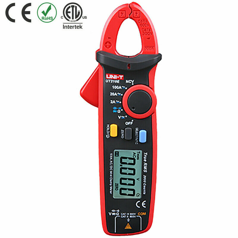 UNI-T UT210E Clamp Meter Digital Multimeter Handheld RMS AC/DC Mini Resistan ✦Kd