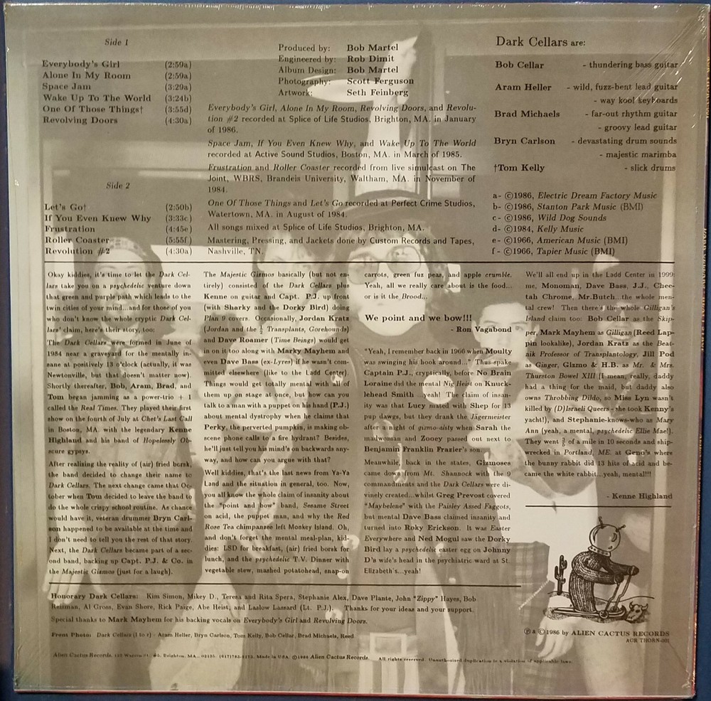 Dark Cellars Garage/Psychedelic Hendrix Elevators Airplane Grateful Dead sound