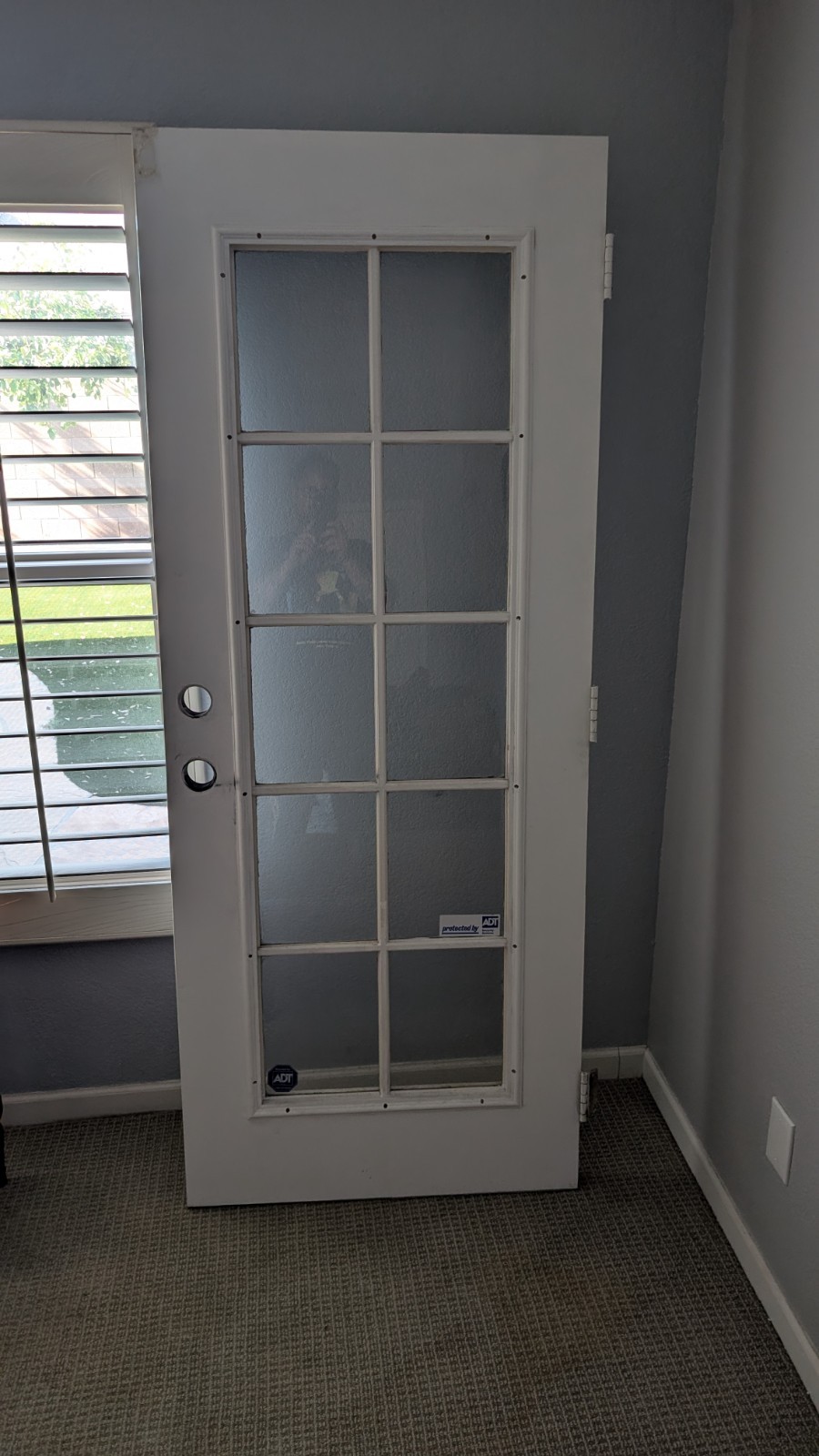 80x32 Rh Inswing 10 Pane Wood Entry Door