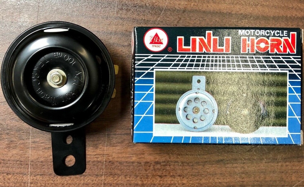 Motorcycle Horn Linli 12V Black NEW