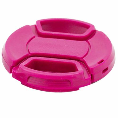 Vivitar 58mm UV Filter and Snap-On Lens Cap - Pink