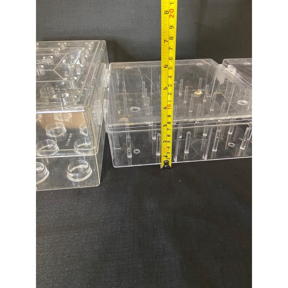 Large Plastic Sewing Thread Holder Case Boxes set of 3