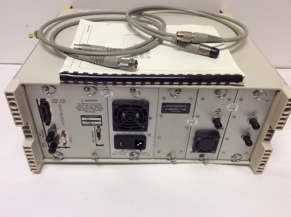 Wavetek Sweep Test System Benchmark 1175 RF Scalar Analyzer Manual & 2 Cables