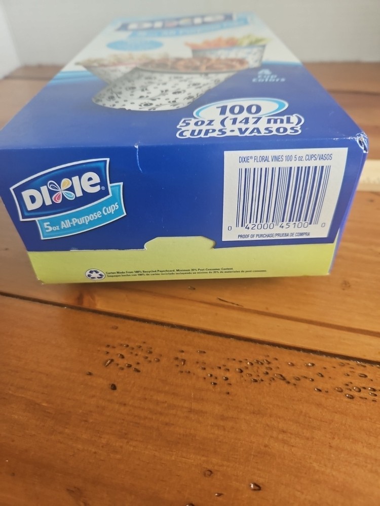 Dixie 5 oz Cups 100 Ct Disposable 4 Designs Multipurpose