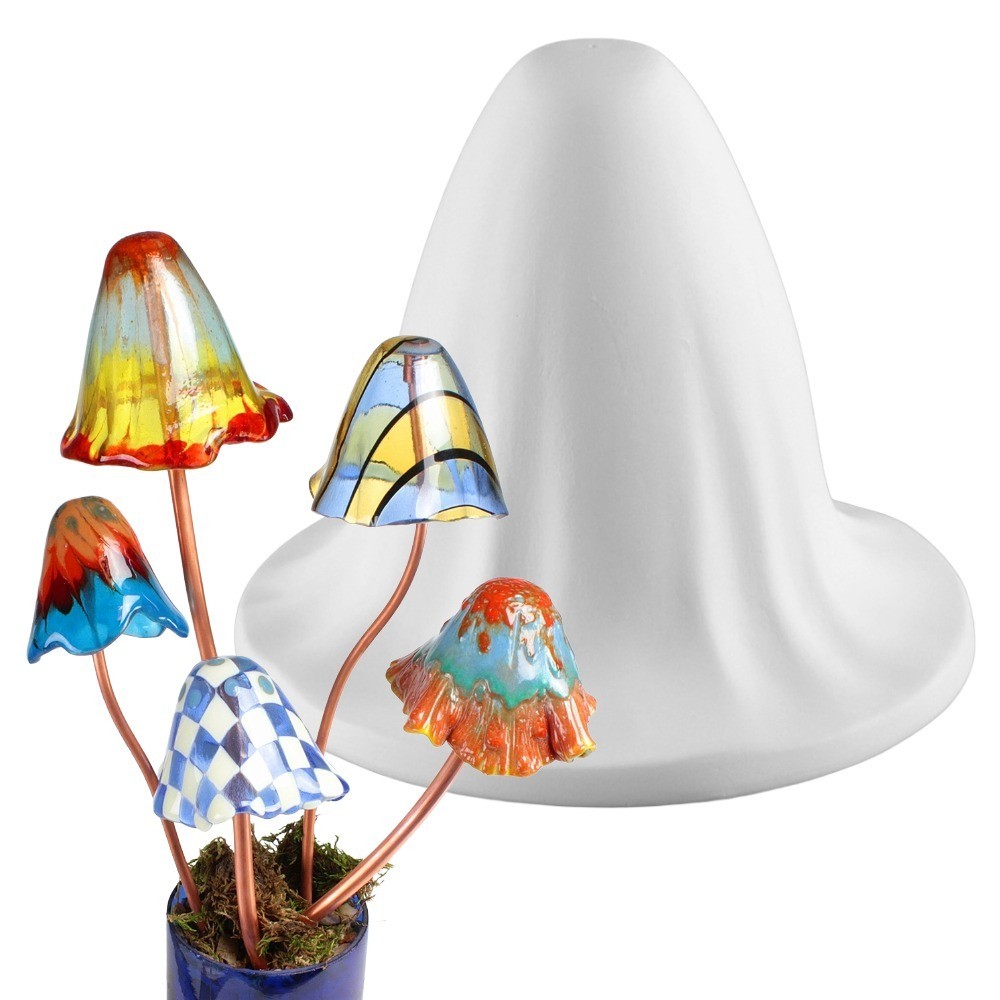 5.5"RD.-Deep 4.75" Bell Mushroom Drape Mold Glass Fusing