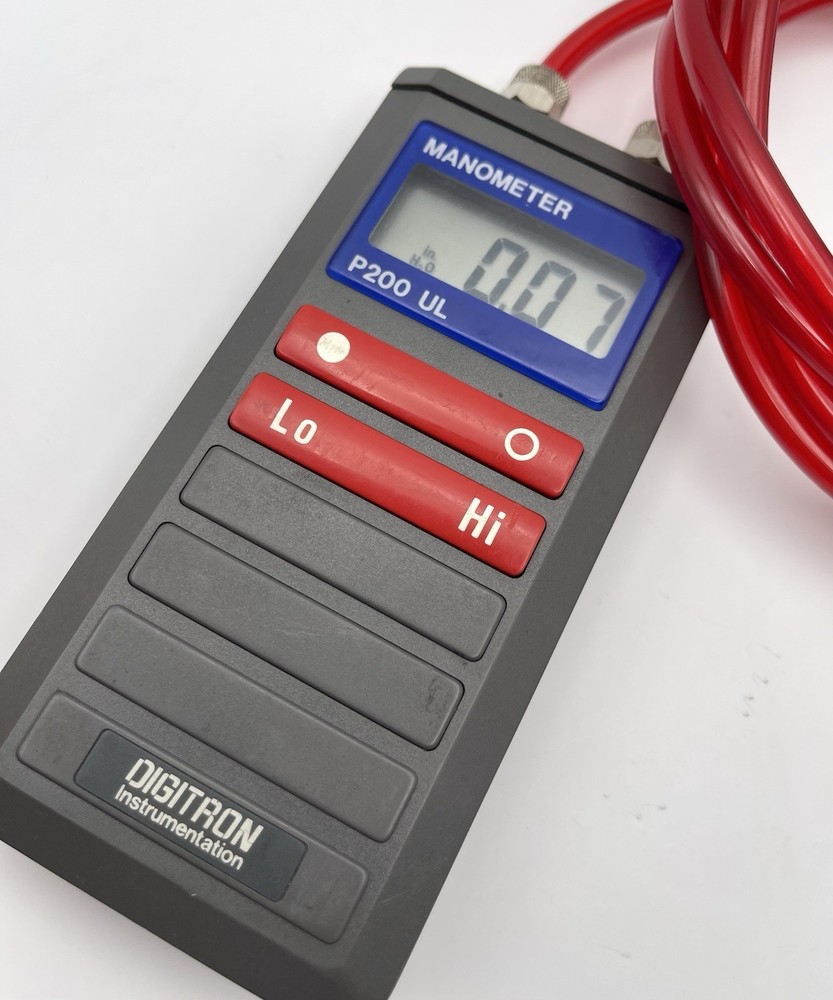 Digitron Instrumentation Manometer P200 UL Differential Pressure Tester