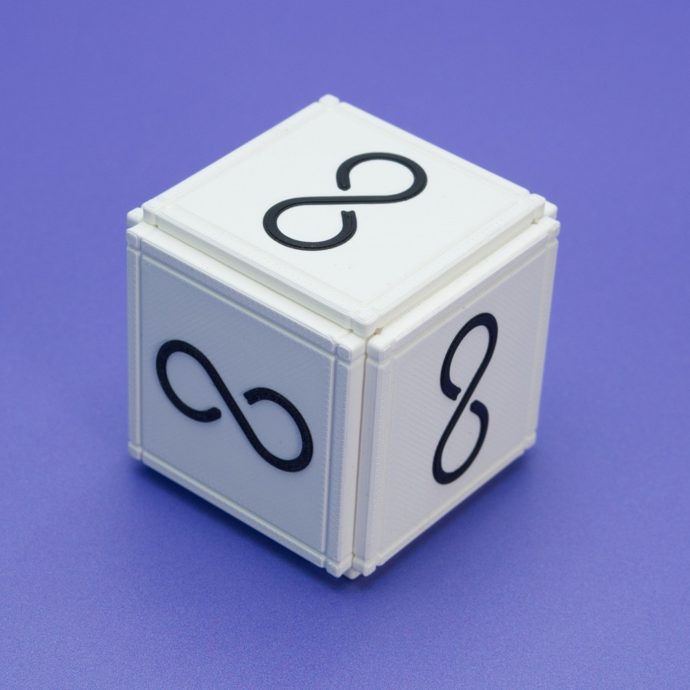 Ouroboros White – Trick Opening Puzzle Box PuzzlerWJ Sequential Puzzle