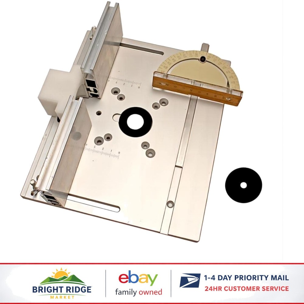 Portable Router Insert Plate with Sliding Brackets for Woodworking Projects