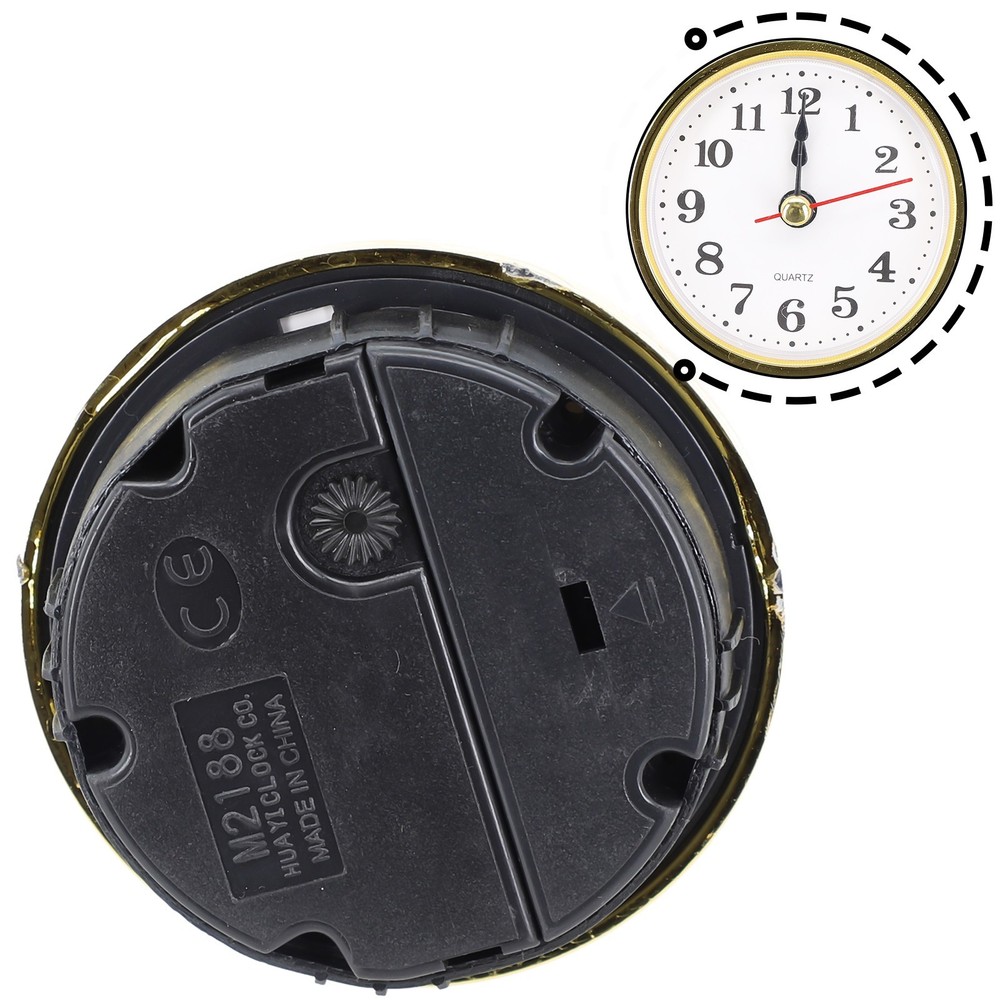 Practical Quartz Clock Insert Movement Replacement Repairing Clocks Gold