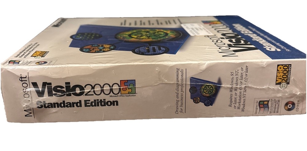 Microsoft Visio 2000 Standard Edition For Windows Factory Sealed