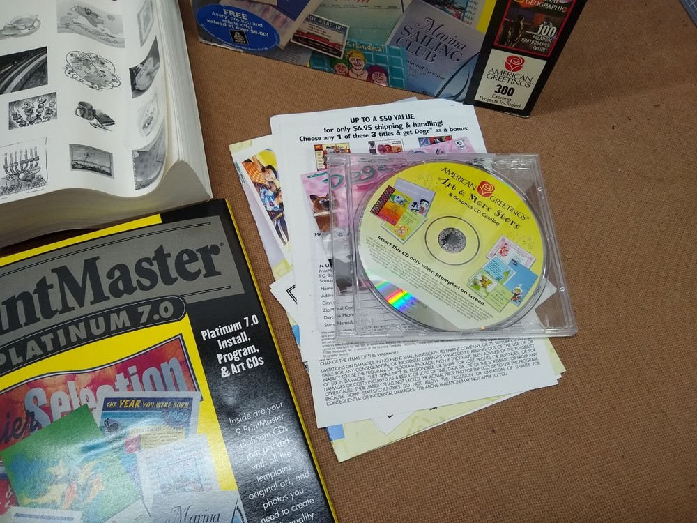 Vintage PrintMaster Platinum Program 7 plus art and graphics