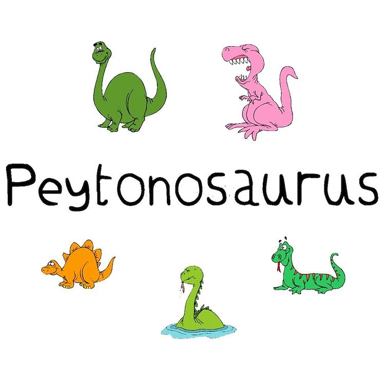 CafePress Peytonosaurus 10" Wall Clock (115492342)